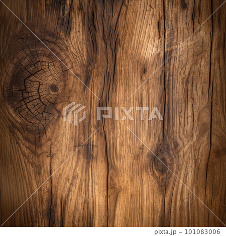 Wooden texture. Rustic wood texture. Wood background. Wooden plank floor background 101083006