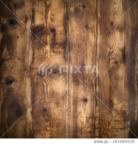 Wooden texture. Rustic wood texture. Wood background. Wooden plank floor background 101083010