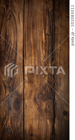 Wooden texture. Rustic wood texture. Wood background. Wooden plank floor background 101083011