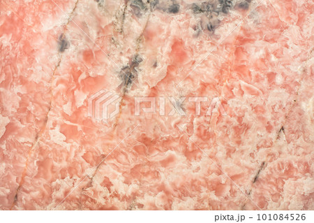 Texture of pink smoky marble with gray splashes. 101084526