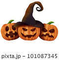 halloween pumpkin jack o lantern watercolor painting  101087345