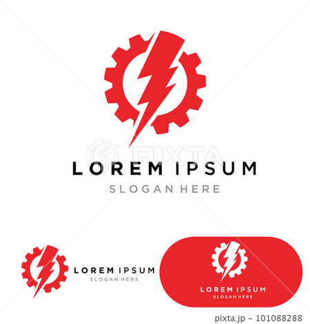 Thunderbolt logo and symbol vector 101088288