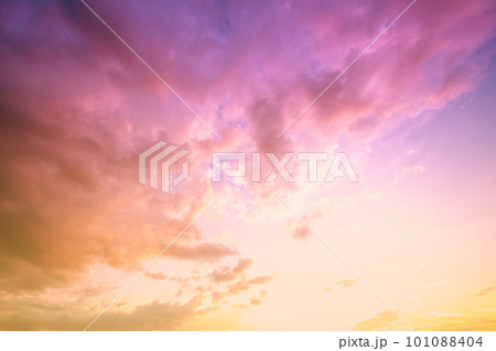 Colorful cloudy sky at sunset. Gradient color Colorful cloudy sky at sunset. Gradient color 101088404