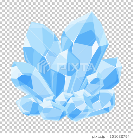 宝石の原石のイラスト_水晶のイラスト素材 [101088794] - PIXTA