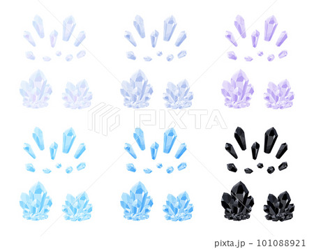 宝石の原石のイラスト_水晶 101088921