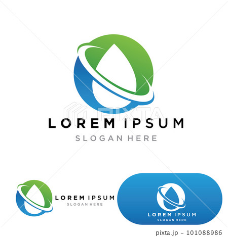 Water drop Logo Template vector 101088986