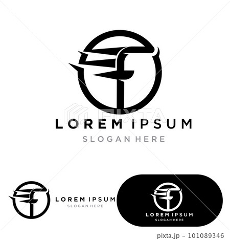 F Letter vector icon 101089346