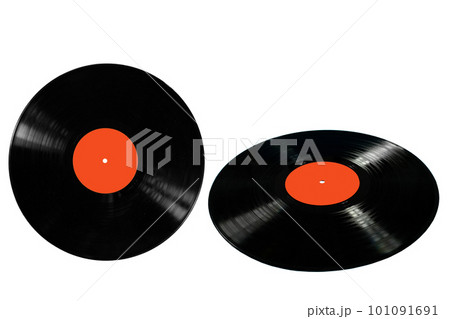 Vinyl records isolated on a white background. Record, music Vinyl records isolated on a white background. Record, music 101091691