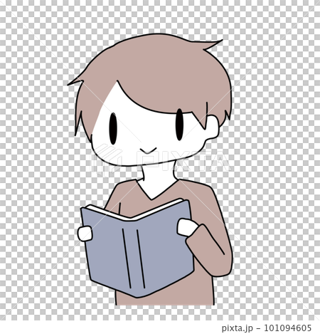 本を読む男性 101094605