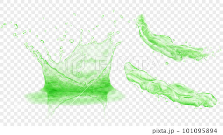 Water crown and splashes 101095894