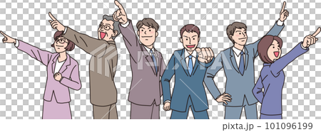 目標_點_上班族_顏色_每個方向5人 101096199