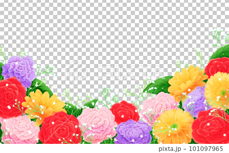 colorful flower bouquet background material 101097965