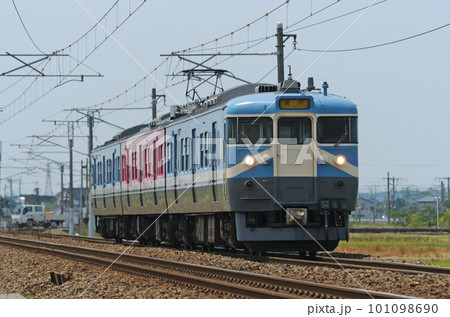 北陸本線　美川ー加賀笠間　JR西日本　415系800番台　C03編成（金沢） 101098690