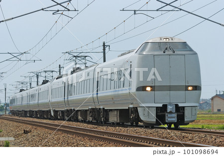 北陸本線　美川ー加賀笠間　JR西日本　683系　T35+T25編成（金沢）　サンダーバード 101098694
