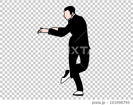 男子踢踏舞的背影 男子踢踏舞的背影 101098793