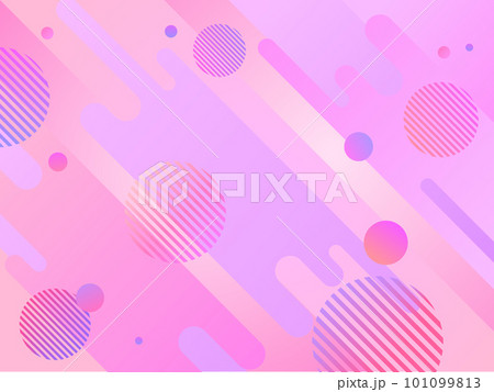 ポップな模様の背景素材 バックグラウンド 背景画像 斜線 ピンク 赤 紫 101099813