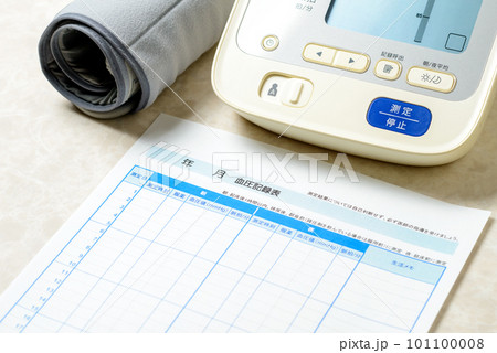 血圧測定 健康維持のイメージ 血圧測定 健康維持のイメージ 101100008