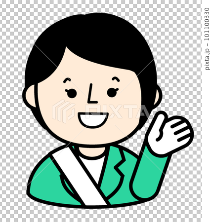 政治家　人物イラスト　シンプル 101100330