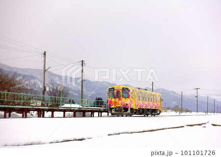 フラワー長井線　白兎駅　山形鉄道 101101726