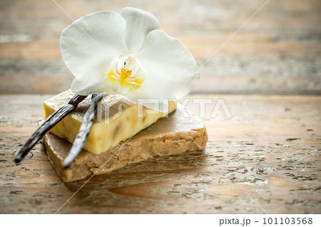 Homemade vanilla soap 101103568