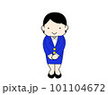 スーツ姿の女性の新成人のイラスト 101104672