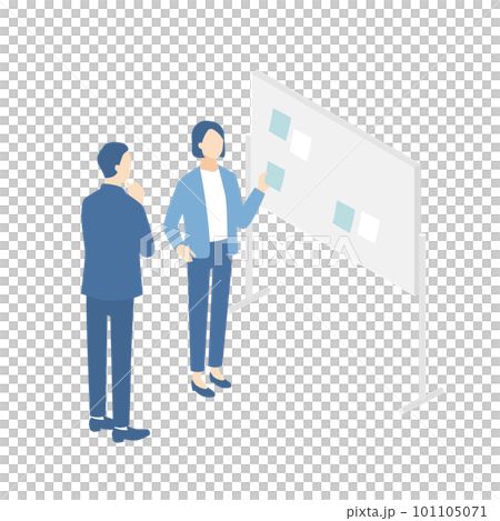 ブレインストーミング会議をするビジネスパーソン ブレインストーミング会議をするビジネスパーソン 101105071