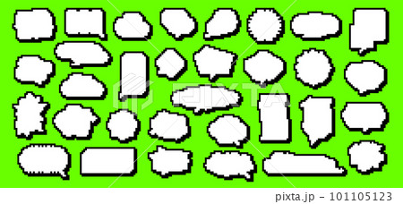 色々な形の吹き出し 101105123