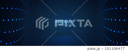 Dark blue vector wide abstract technology background with blue particle dots. Dark blue vector wide abstract technology background with blue particle dots. 101106477