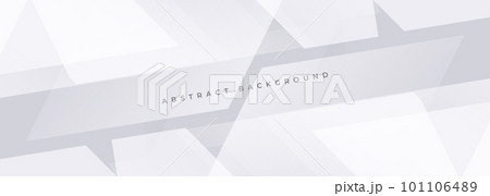 White and soft grey wide geometric abstract background. White abstract modern banner design. White and soft grey wide geometric abstract background. White abstract modern banner design. 101106489