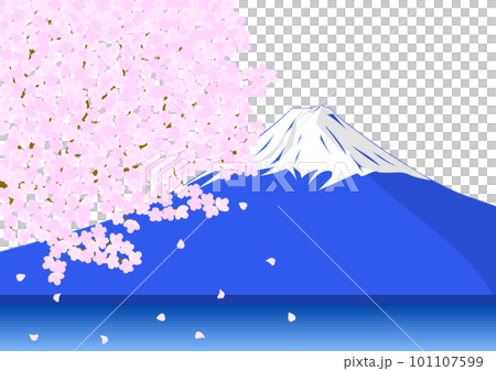 櫻花和富士山 櫻花和富士山 101107599