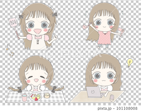 萌妹子的生活套裝（彩色） 101108008