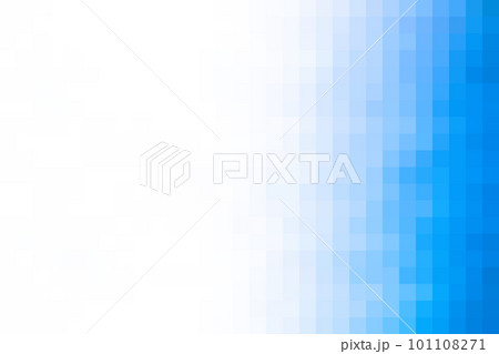 青色のグラデーション　正方形のモザイク　 101108271