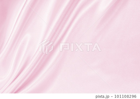 Smooth elegant pink silk or satin texture as wedding background. Luxurious background design 101108296