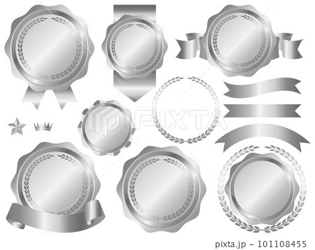 高級感のある月桂冠シーリングワックスと装飾セット シルバー 高級感のある月桂冠シーリングワックスと装飾セット シルバー 101108455