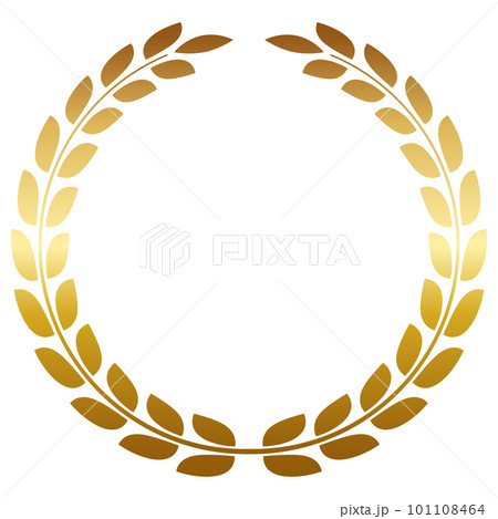 高級感のある月桂冠フレーム ゴールド 高級感のある月桂冠フレーム ゴールド 101108464