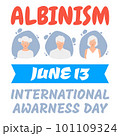 International albinism awareness day. Albinism chromosome.Genetic rare disorder 101109324