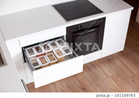 Order in the kitchen. Storage system. Order in the kitchen. Storage system. 101109763