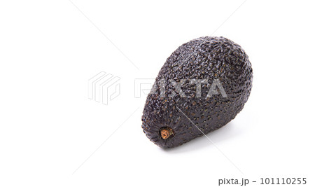 avocado pear fresh ripe vegetable isolated on white. copy space 101110255
