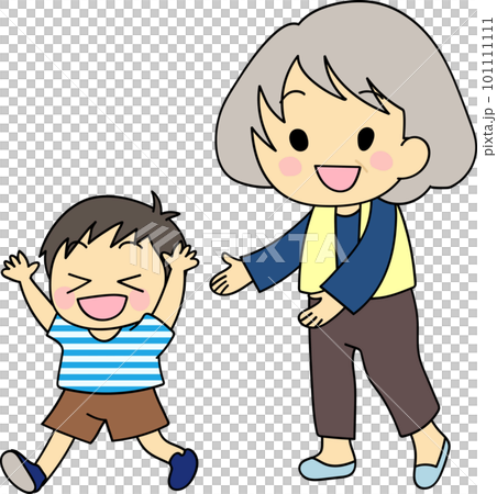 奶奶和孩子們玩耍 101111111