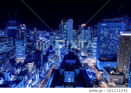 大阪駅前第3ビルから見た夜景 大阪駅前第3ビルから見た夜景 101111242