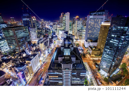 大阪駅前第3ビルから見た夜景 大阪駅前第3ビルから見た夜景 101111244