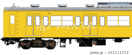 ドット絵風の通勤電車（可部線105系：4扉車） 101111723