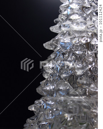 Stepped layering of ice with blue highlights inside isolated on black Stepped layering of ice with blue highlights inside isolated on black 101112424