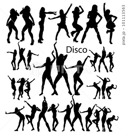 set Dancing people. Vector illustrationのイラスト素材 [101113563] - PIXTA