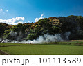 青空と田んぼ田舎の風景 101113589