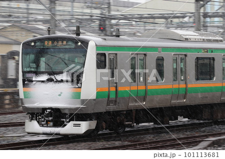 ［JU］冬の上野東京ラインE233系（高崎線→東海道線直通） 101113681