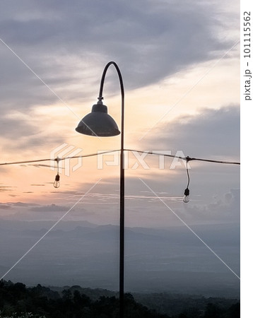 street lamp on the mountain street lamp on the mountain 101115562