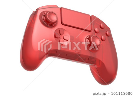 Realistic video game joystick in trendy style glassmorphism or frosted glass 101115680