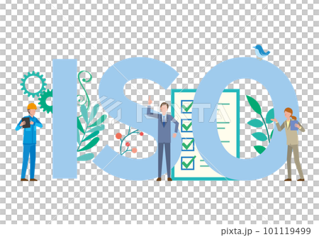 ISO規格のイメージイラスト 101119499