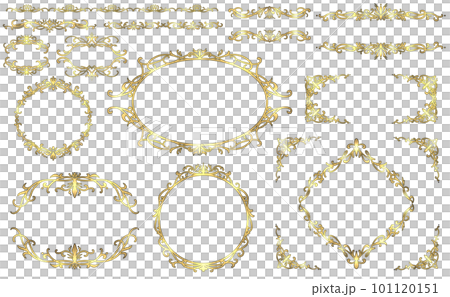 Gold antique frame (with border) 101120151